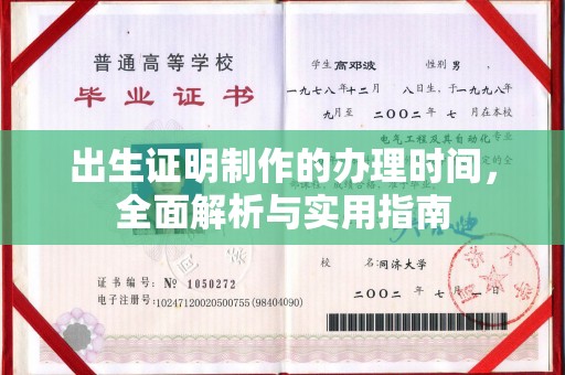 仁寿出生证明制作的办理时间，全面解析与实用指南